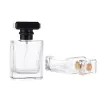 Garrafas de spray cosmético recarregáveis de alta qualidade 50 ml garrafa de spray de perfume de vidro portátil vazia por atacado para viajantes