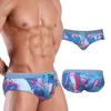 Onderbroek Zomer Mannen Zwembroek Sneldrogende Badmode Trekkoord Zwembroek Mannelijke Print Badpakken Bikini Beachwear Herenbaden