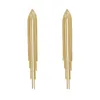 Dangle Chandelier Vintage Gold Color Bar Long Thread Tassel Drop Earrings for Women Glossy Arc Geometric Korean Earring Fashion Jewelry 2021 New Z0608