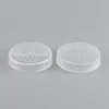 Lagringsflaskor 50 st 50 ml Klar plast Löst pulverfodral med Silver Cover High-klass Makeup 2 Form av sifter Portable Cosmetic Jar
