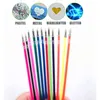 Ballpoint Pens 12 ColorsSet Ballpint Gel Pen Highlight Refill Rod Color Ink Full Shinning Painting School Student Drawing 230608