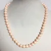 Chaînes 8 MM bijoux délicats clavicule chaîne rose coquille perles collier bijoux de mariée femmes femme fête cadeaux de mariage