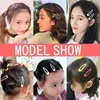 Other 5CM Kaii Metal Hair Clips Snap Button Barrette Girls BB Hairpin Baby Side Clip Accessories Women Pin Hairpins R230608