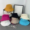 Sombreros de cubo Casquette Bob Sombreros de ala ancha cappello Diseñador para mujer Gorra deshilachada Sombrero para el sol para niñas