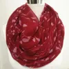 Halsdukar Autumn Leaf Loop Scarf Women Snood Shawls Femme Neckwarmer Ring Wraps Ladies Twill Viscose Infinity