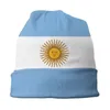 Berety Flaga argentynowej czapki czapki dzianiny mężczyźni kobiety chłodne unisex zimowe ciepłe czapki czapki czapki