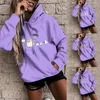 Erkek Hoodies Sıradan Spor Kapüşonlu Sweater Hoodie Kadınlar İnce Karikatür Bayanlar Uzun kollu Harajuku Sıcak Külot