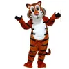 Högkvalitativ tigersmaskot kostymsimulering av tecknad karaktär outfit kostym karneval vuxna födelsedagsfest fancy outfit för män kvinnor