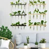 Vases Hanging Glass Vase Wall Planter Terrarium Container Rack Indoor For Home Garden Decor