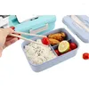 Dinnerware Sets Adults Bento Box Leakproof Lunch Containers Cute Boxes Kids Chopsticks Dishwasher Microwave Safe Container