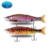 Appâts Leurres 148mm 5.8 '' 178mm 7 " 220mm 8.7 '' Eau salée à naufrage lent ou eau douce flottante Big Bass Jointed Swimbait Fishing 230607