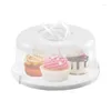 Storage Bottles Cupcake Holder Container & Cake Carrier For Transport Rack Base Dessert Stand Round Display Wedding