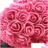 Fleurs décoratives Couronnes Pe Plastique Artificielle Rose Ours Mticolor Mousse Fleur Teddy Saint Valentin Cadeau Fête D'anniversaire Printemps De Dh6Jx