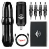 Kits de pistolets de tatouage Ensemble de machine à tatouer sans fil Mini alimentation par batterie avec cartouche DC Jack Kit de stylo de tatouage rotatif Outil de maquillage permanent 230607