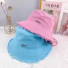 Damskie swobodne plażę letnie wiadra czapka na zewnątrz Hat Travel Hat Casquette Bob szerokie grzbiet Hats Designer Bucket