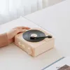 Taşınabilir hoparlörler retro kablosuz hoparlör bluetooth stereo müzik çalar masaüstü çalar saat retro kayıt şekli küçük stereo