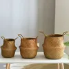 Förvaringskorgar Korgkorg BLOMER Tvätt Dekorativ Rattan Pot Garden Planters Hushållsorganisatör 230607