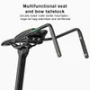 Vattenflaskor Burar Rockbros Bike Saddle Bag Stabilizer Bracket Aluminium Alloy Holder Waterproof Monteras ersättningsdelar 230607