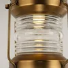Lampes suspendues Style américain Vintage LED lustre or noir métal verre salle à manger chevet chaîne luminaires suspendus