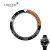 TOP Watch Bezel Ceramic Black Orange Silver Writing 41 5mm outside for Omega SEAMASTER PLANET OCEAN 600M COLLECTION281G