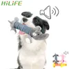 HILIFE mignon jouets en peluche chien chat intéressant polaire Durable mâcher animal de compagnie molaire jouet durabilité couinement mâcher jouets sonores pour tous les animaux de compagnie