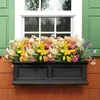 Dekorative Blumen, 12 Stück, künstliche Gänseblümchen, lichtbeständige Kunststoffpflanzen, die die Fenster Ihres Hauses für Schlafzimmer dekorieren