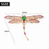 Broches magnifique libellule creuse pour les femmes mode mignon insecte avec perle broche broche mariage Banquet bijoux cadeau de noël