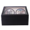 Automatische mechanische Uhr Wedler Schwarze PU Leder -Aufbewahrungsbox -Kollektion Watch Display Schmuck US -Stecker Wickler Box189b