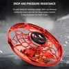 Dekompression Toy Flynova Fidget Spinner Mini Drone LED UFO Typ Flying Helicopter Fingertip Upgrade Flight Gyro Kids Gift 230607