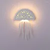 Wall Lamps Lamp Modern High Brightness Safe Creative Jellyfish LED Sconce Bedside For Bedroom