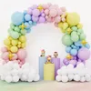 Andra evenemangsfestleveranser Qifu Macaron Balloons Garland Latex Ballons Arch Happy Birthday Decor Kids Adult Wedding Baloon Chain Baby Shower Balon 230607