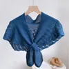 Scarves Korean Winter Wool Knitted Stretch Bowknot Cross Warm Shawl Female Solid Color Fur Scarf Soft Fake Collar Guard Bib I3