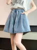 Kvinnors jeans kvinnors denim shorts jean sommar kjol kort y2k mode byxor kläder kvinnliga koreanska streetwear byxa hanbok