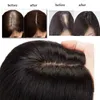 Dantel Sego 10x12cm ipek taban 2.5x9cm saç toppers kadınlar için% 100 insan saç parçaları saç parçacığı 4 klip 230607