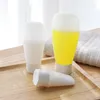Lagringsflaskor Portable Squeeze Type Dispensing Travel Soft Lotion Bottle Pressed Face Wash Shower Gel Shampoo Plastic Set