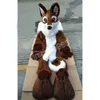 Long Fur Husky Dog Fox Mascot Costume Performance Simulation Cartoon Anime Theme Character vuxna storlek Jul utomhus reklamdräkt kostym