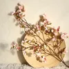 Fleurs décoratives 97CM prune fleurs de cerisier artificielle printemps pêche fleur branche soie automne décoration de la maison