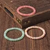 Strang Natürliche Rodelle Blutstein Armbänder Männer Handgemachte Vintage Einstellbare Armband Frauen Polierte Abacus Stein Perlen Pulsera Schmuck