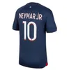 Maillots de Kids Jersys 2023 ES 축구 키트 Mbappe 축구 유니폼 23 24 New Paris Boys 세트 유니폼 반바지 양말 Maillot Foot Top