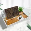 Dekorationer Bakgrund Reptil Tank Terrarium Aquarium 3D Decor Board Habitat Backdrop Cork Decoration Cage Snake Stone Svart Bakgrund