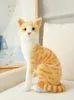 30cm 시뮬레이션 된 고양이 플러시 장난감 작은 새끼 고양이 거짓말 인형 인형 퍼지 플러시 플러시 족장 카와이 달콤한 아기 동물 어린이 위안 크리스마스 생일 선물