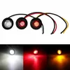 2024 LED Truck Side Signal Light High Brightness Car Motorcycle Round Marker Indicator Warning Lamp Safety Driving Red White Amber