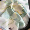 Foulards 2023 véritable foulard carré en soie pour femmes imprimé fleuri luxe Foulard foulard femme sac ruban bandeau Bandanab cou