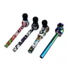 Latest Glass Smoking Pipe Cover Water Transfer Printed Spoon Hand Tobacco Cigarette Oil Burner Pipes Filter Tool Accessories Rigs