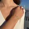 Link Armbanden Roestvrij Staal Eenvoudige Klassieke Mode Kruis Egyptische Enkelband Levenssymbool Meisje Elegante Charme Retro Vrouwen Sieraden