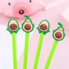 0.5mm Avocado Gel Pens Kawaii Black Ink Neutral Pen For Kids Gifts Signature Writing School Stationery Supplies Escolar