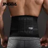 Waist Support JINGBA SUPPORT Men Trainer Sauna Suit Modeling Body Shaper Belt Weight Loss Cincher Slim Faja Gym Workout Corset 230608