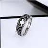 Silver Ringtitanium Steel Ring Female Vintage Fashion Turquoise Titanium Steel Ring Elf Love Fearless Emamel Par