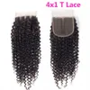 Morceaux de cheveux Kinky Curly 4x4 Lace Closure Cheveux humains brésiliens Deep Wave 4x1 T part Lace Closure HD Transparent T part 4x4 Lace Closure 230607
