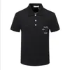Erkekler Polo Yakası T-Shirt Tasarımcısı Spor Polo Gömlek Erkeklerin En İyi Mektup Nakış T-Shirt M-3XL-WT